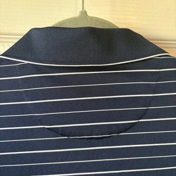 Bobby Jones Performance Moselem Springs Golf Club Stripe Polo Navy XXL - Picture 10 of 13